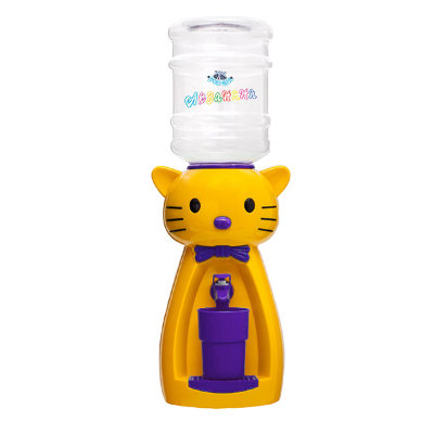 Детский кулер Акваняня кошка желтая с фиолетовым