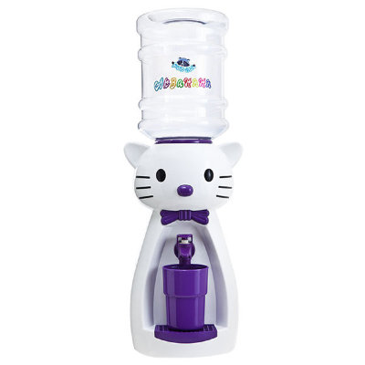 Детский кулер Акваняня кошка мраморная с фиолетовым