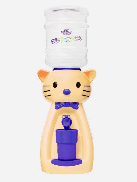 Детский кулер Акваняня кошка персик с фиолетовым