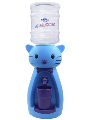 Детский кулер АкваНяня кошка голубая с фиолетовым